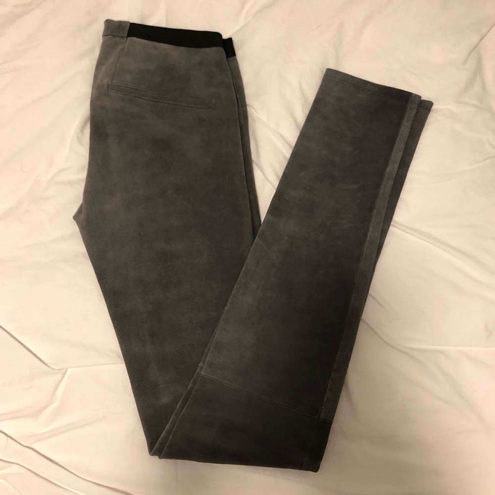 Helmut Lang grey suede pants leggings 🐺